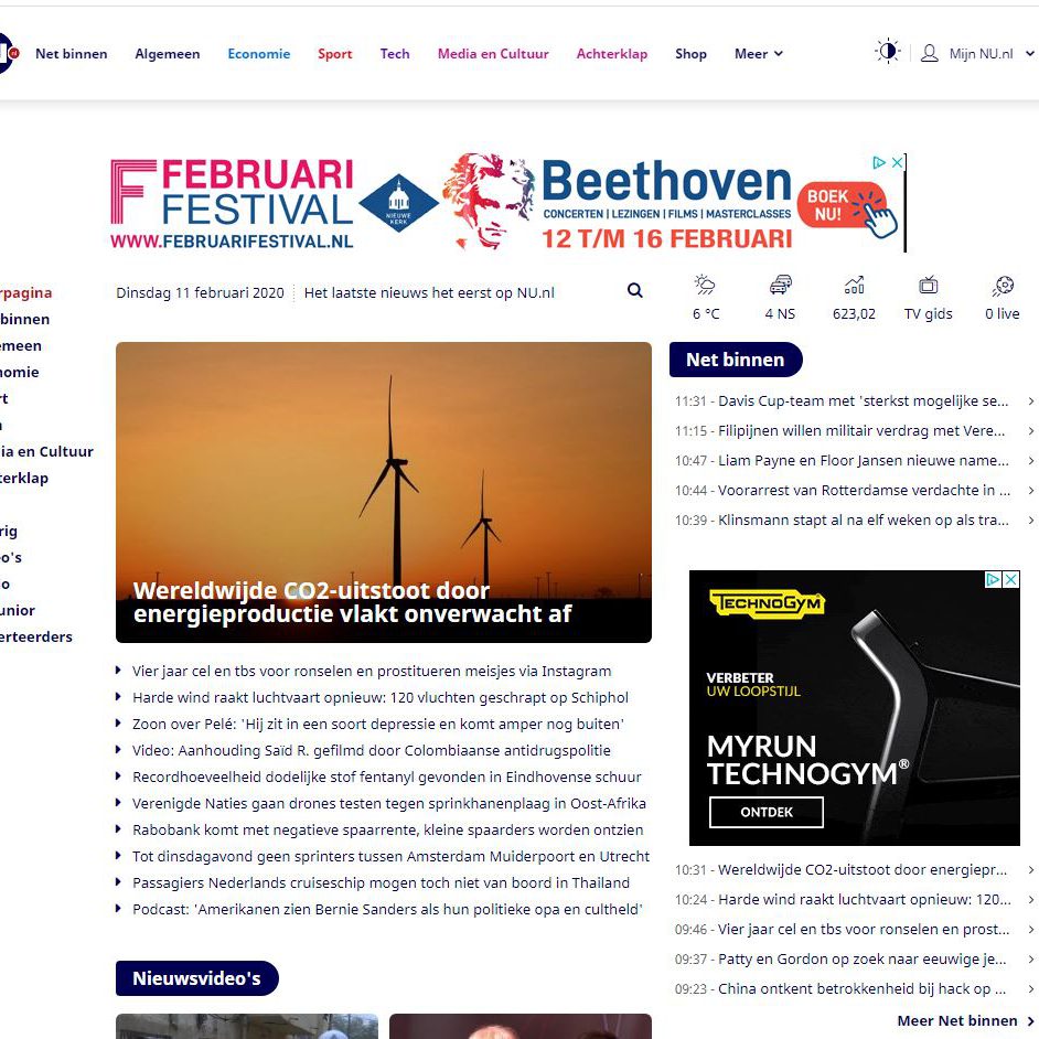 Nu.nl FF banner 11-2-2020 - Banana Online Marketing