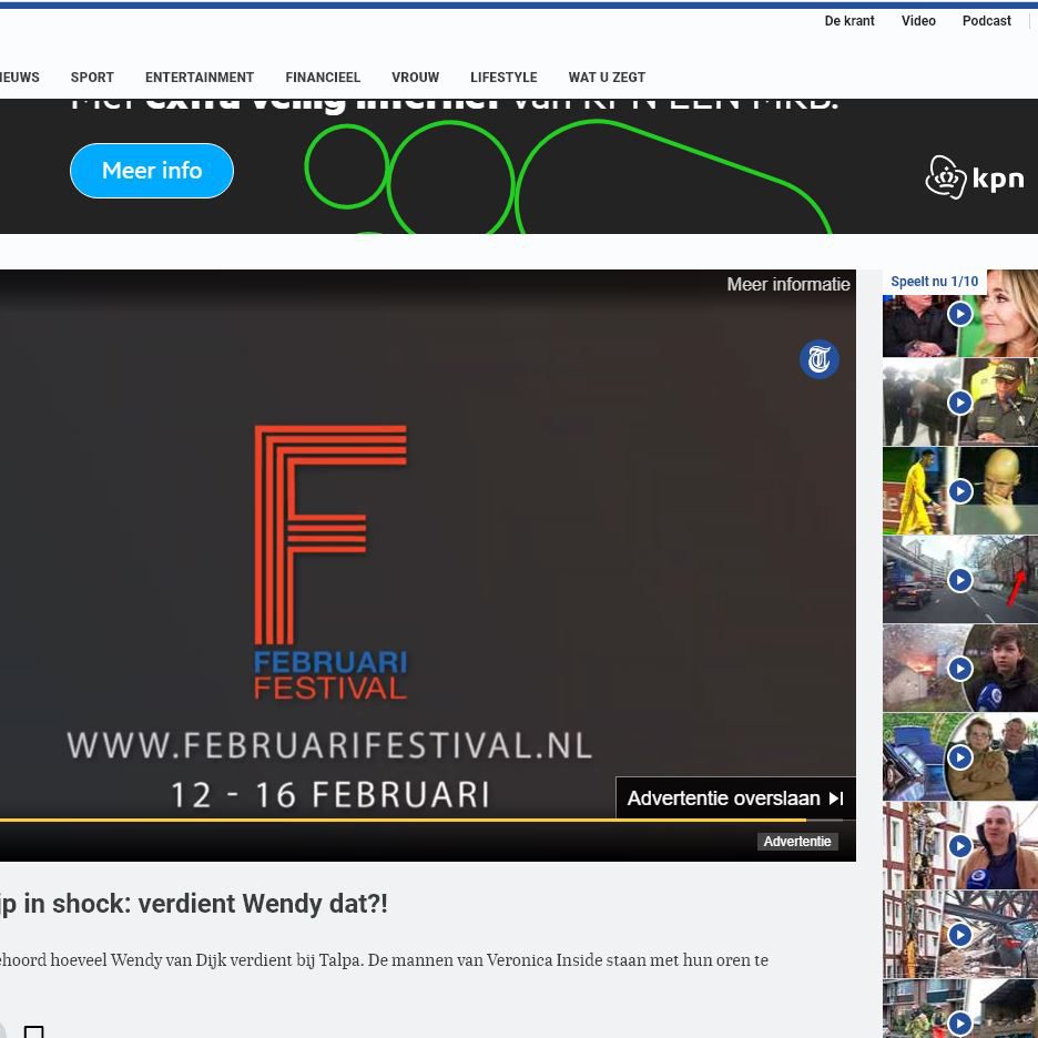 Telegraaf.nl YouTube video advertentie - einde 11-2-2020 - Banana Online Marketing